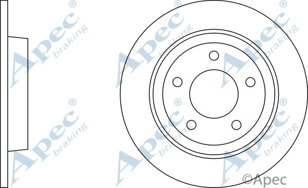 APEC BRAKING Jarrulevy DSK2226